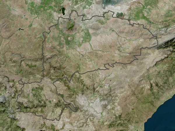 Karaman Province Turkiye High Resolution Satellite Map — Zdjęcie stockowe