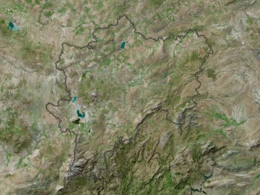 Kayseri, province of Turkiye. High resolution satellite map