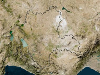 Konya, province of Turkiye. Low resolution satellite map