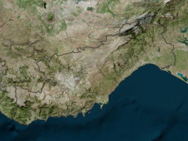 Mersin, province of Turkiye. High resolution satellite map