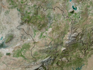 Nigde, province of Turkiye. High resolution satellite map