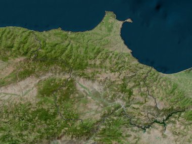 Sinop, province of Turkiye. High resolution satellite map