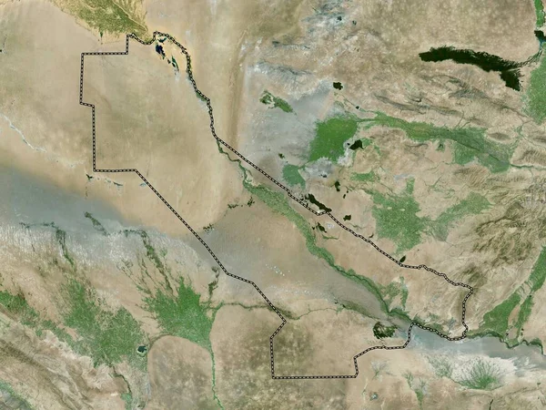 土库曼斯坦查尔州 高分辨率卫星地图 — 图库照片