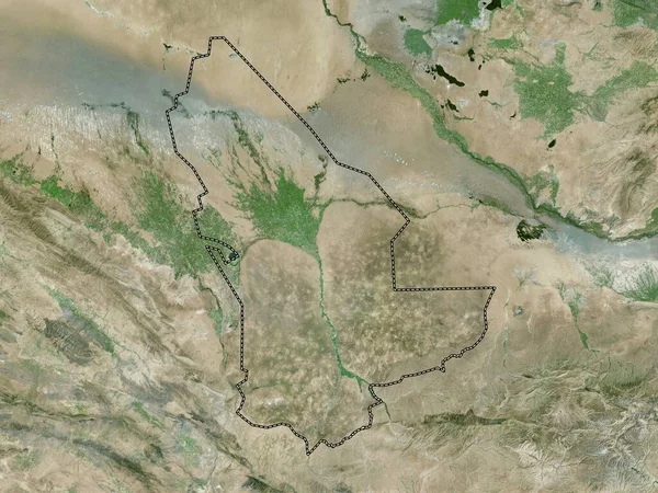 Mary Provincia Turkmenistán Mapa Satélite Alta Resolución — Foto de Stock