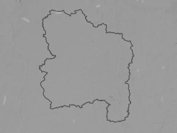 Ang Thong Province Thailand Grayscale Elevation Map Lakes Rivers — Stock fotografie