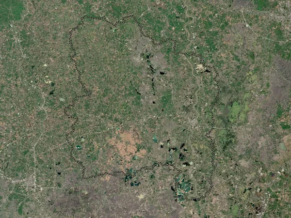 Ang Thong Provincia Della Thailandia Mappa Satellitare Bassa Risoluzione — Foto Stock