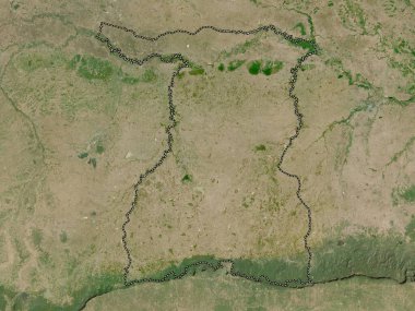 Surin, province of Thailand. Low resolution satellite map