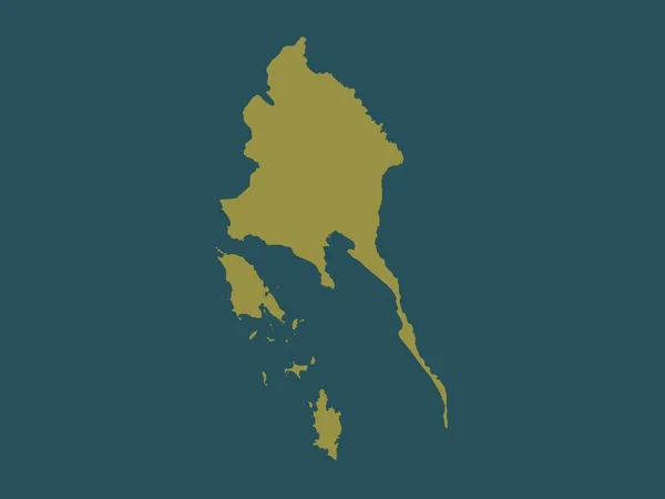タイ王国の州 トラット 単色形状 — ストック写真