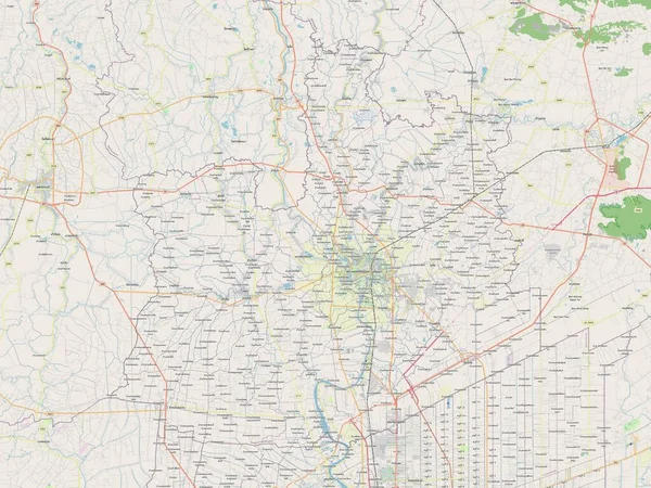 Phra Nakhon Ayutthaya Province Thailand Open Street Map — Stock Photo, Image