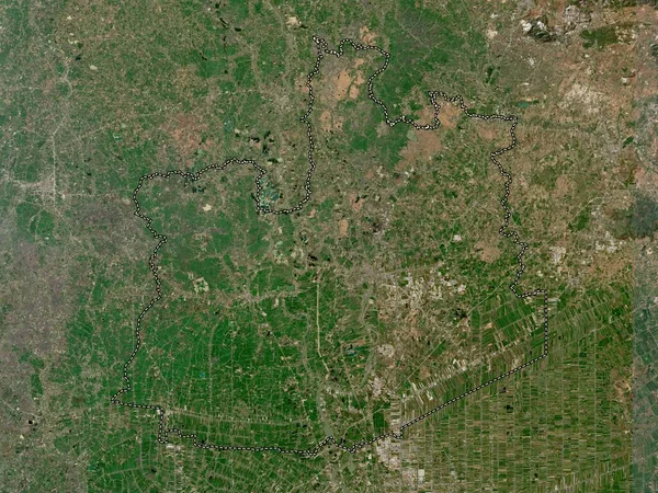 Phra Nakhon Ayutthaya Province Thailand Low Resolution Satellite Map — Stock Photo, Image