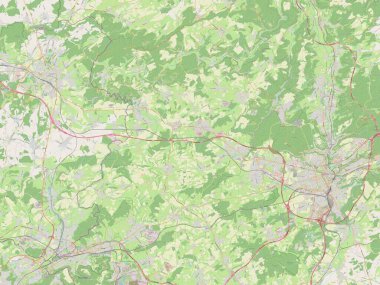 Canton Capellen, Lüksemburg kantonu. Açık Sokak Haritası