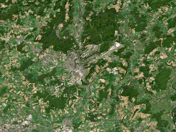 Canton Luxembourg Canton Luxembourg Low Resolution Satellite Map — Stock Photo, Image