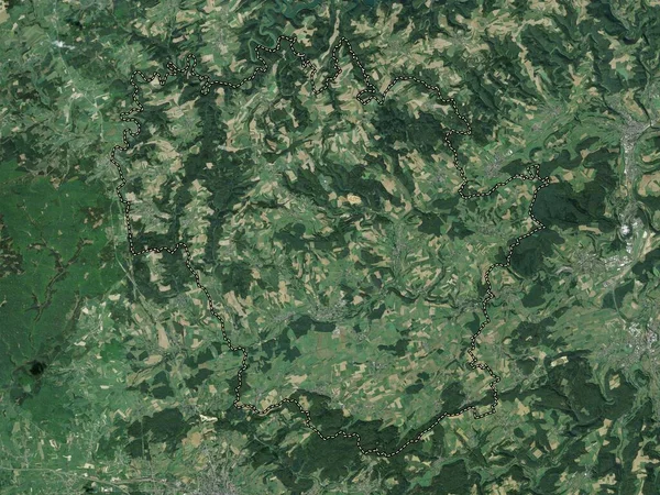 Kanton Redange Kantonen Luxemburg Högupplöst Satellitkarta — Stockfoto
