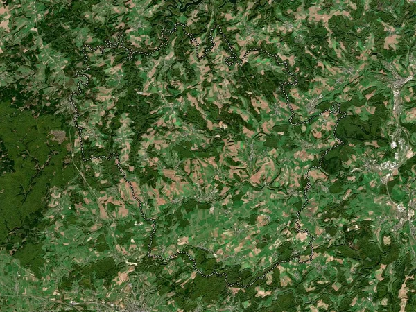 Kanton Redange Kantonen Luxemburg Lågupplöst Satellitkarta — Stockfoto