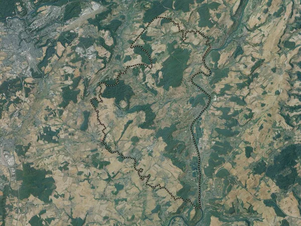 Kanton Remich Kantonen Luxemburg Högupplöst Satellitkarta — Stockfoto
