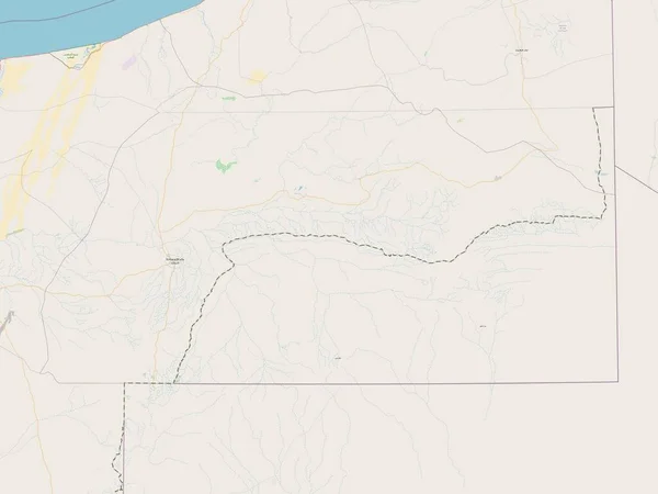 Semara Provincia Del Sáhara Occidental Mapa Calle Abierto — Foto de Stock