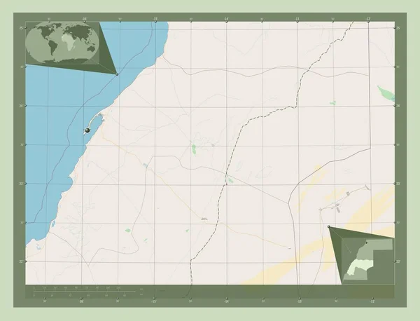Dakhla Oued Dahab Province Western Sahara Open Street Map Corner — Stock Photo, Image