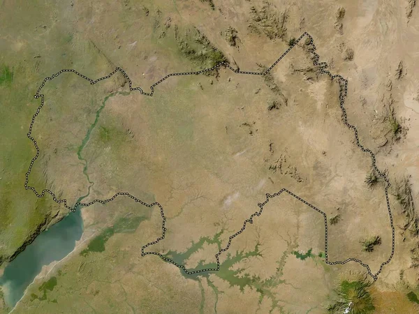 Северная Область Уганды Карта Низкого Разрешения — стоковое фото