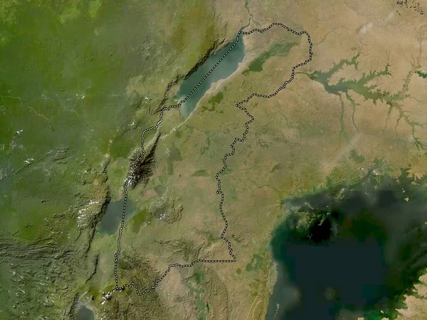 Западная Область Уганды Карта Низкого Разрешения — стоковое фото