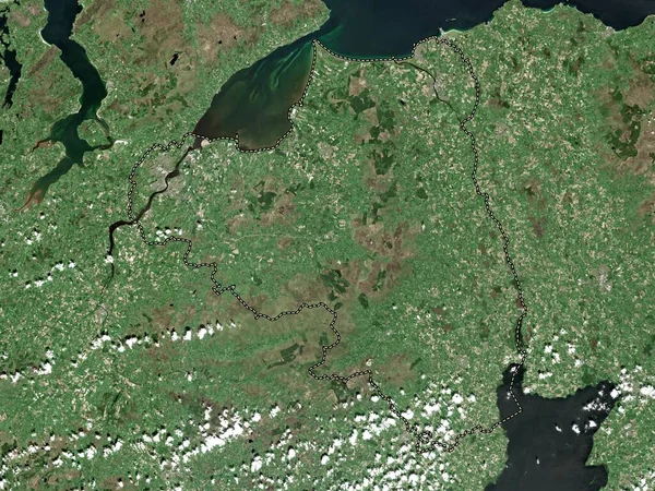 Londonderry Region Northern Ireland High Resolution Satellite Map — Stock Photo, Image