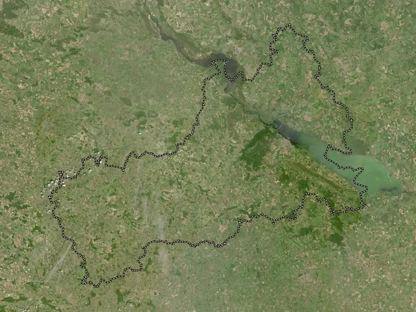 Cherkasy Regionen Ukraina Lågupplöst Satellitkarta — Stockfoto