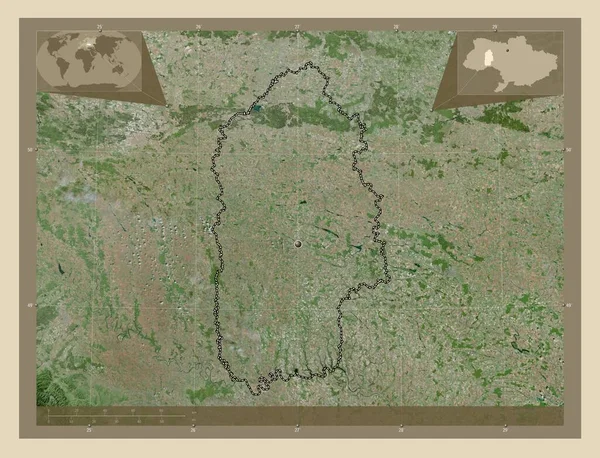 Khmel Nyts Kyy Regione Dell Ucraina Mappa Satellitare Alta Risoluzione — Foto Stock