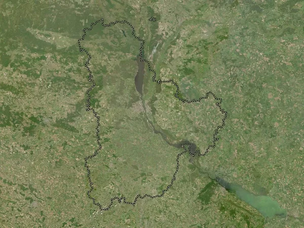 Kiev Region Ukraine Low Resolution Satellite Map — Stock Photo, Image
