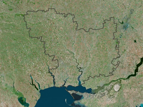stock image Mykolayiv, region of Ukraine. High resolution satellite map