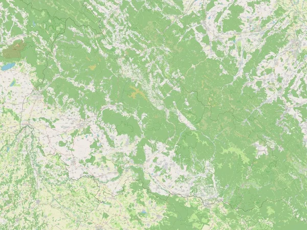 Transkarpatien Region Der Ukraine Open Street Map — Stockfoto