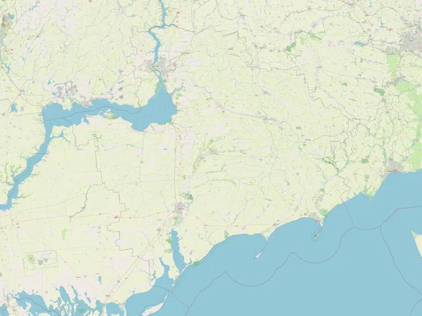 Zaporizhzhya Región Ucrania Mapa Calle Abierto — Foto de Stock