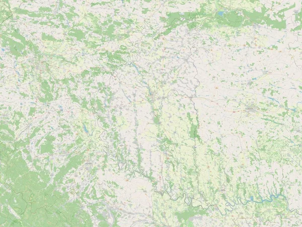 Тернопіль Регіон України Відкрита Карта Вулиць — стокове фото