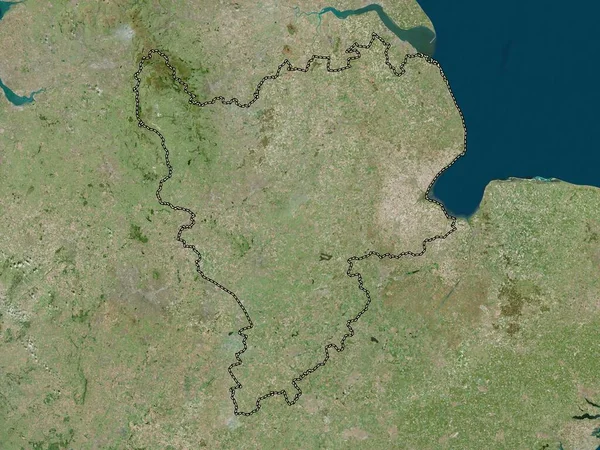 stock image East Midlands, region of United Kingdom. High resolution satellite map