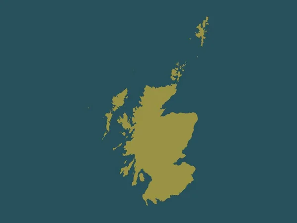 Skotsko Region Spojeného Království Tvar Plné Barvy — Stock fotografie