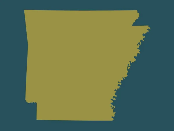Arkansas Staat Van Verenigde Staten Van Amerika Vaste Kleur Vorm — Stockfoto