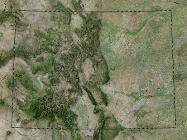 Colorado Stato Degli Stati Uniti America Mappa Satellitare Alta Risoluzione — Foto Stock