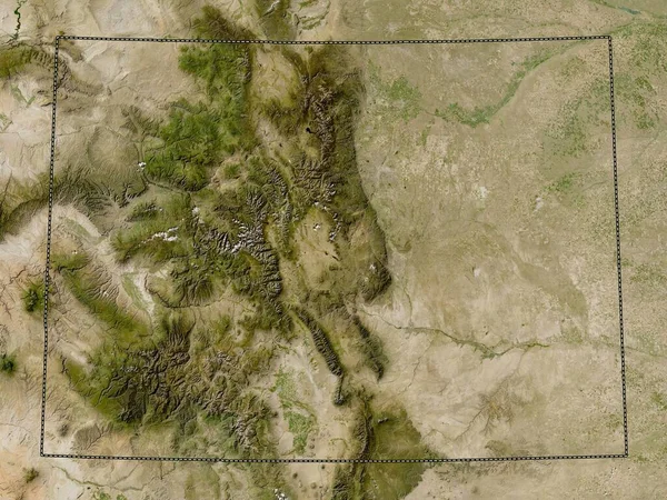 Colorado Stát Spojené Státy Americké Satelitní Mapa Nízkým Rozlišením — Stock fotografie