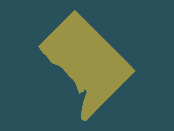 District Columbia Bundesstaat Der Vereinigten Staaten Von Amerika Einfarbige Form — Stockfoto