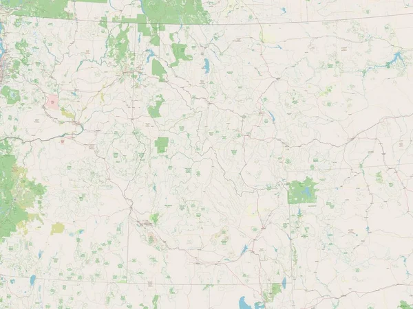 Idaho Stan Stany Zjednoczone Ameryki Otwarta Mapa Ulic — Zdjęcie stockowe