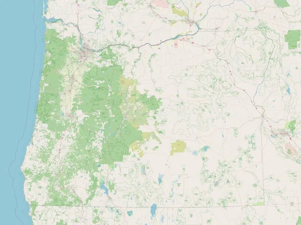 Oregon State United States America Open Street Map — Stock Photo, Image