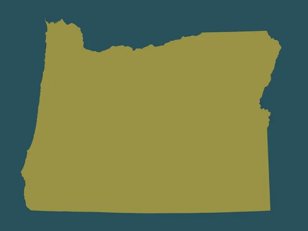 Oregon Stan Stany Zjednoczone Ameryki Solidny Kształt Koloru — Zdjęcie stockowe
