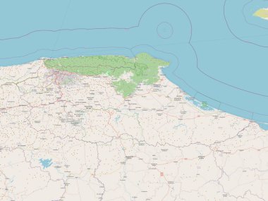 Miranda, Venezuela Eyaleti. Açık Sokak Haritası