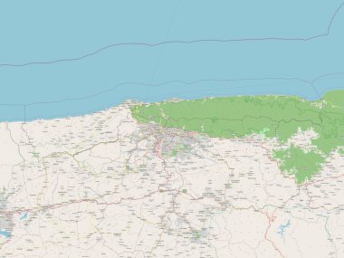 Vargas, Venezuela eyaleti. Açık Sokak Haritası