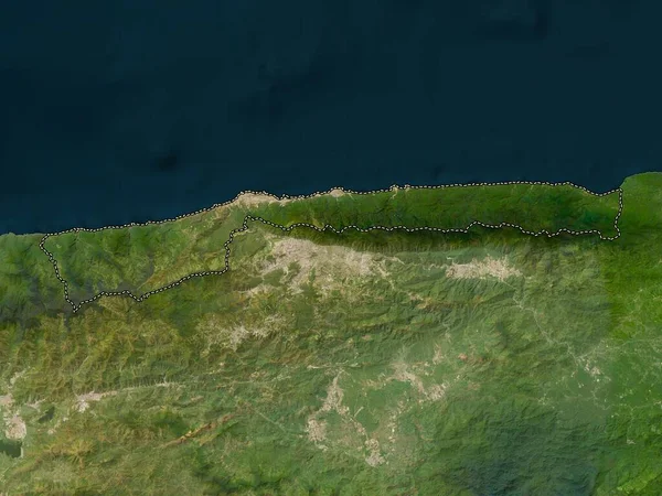 Vargas Stato Del Venezuela Mappa Satellitare Bassa Risoluzione — Foto Stock