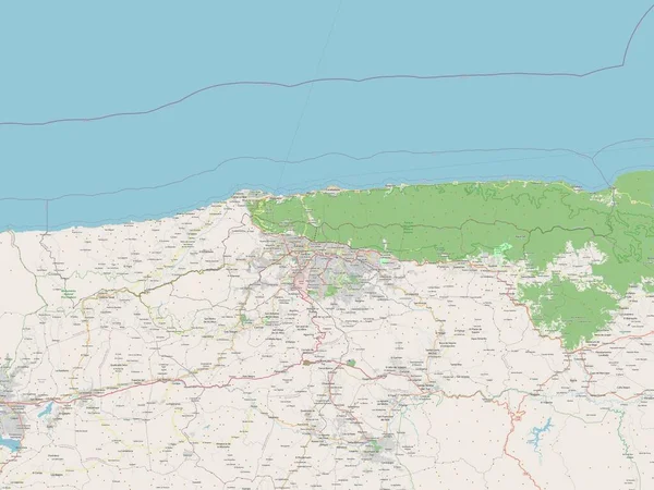 Vargas Bundesstaat Venezuela Open Street Map — Stockfoto