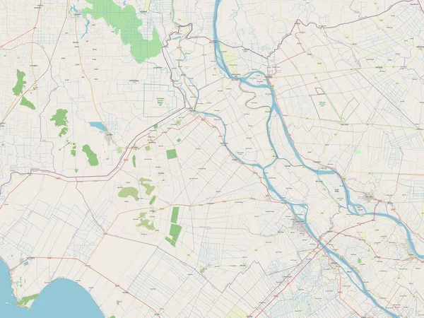 Джан Провінція Єтнам Відкрита Карта Вулиць — стокове фото