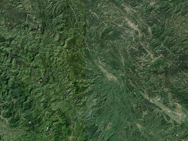 Cao Bang Provincia Vietnam Mapa Satelital Baja Resolución — Foto de Stock