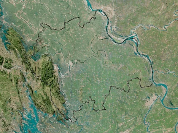 ベトナムのハナム県 高解像度衛星地図 — ストック写真