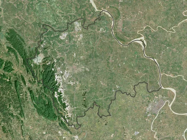Nam Провінція Єтнам Супутникова Карта Низької Роздільної Здатності — стокове фото