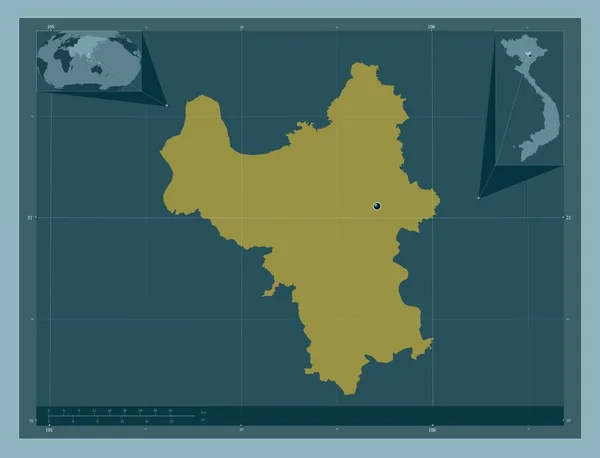 Ной Муниципалитет Города Сильвантан Вьетнаме Твердая Форма Цвета Вспомогательные Карты — стоковое фото