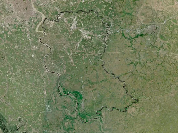 Hung Yen Provincie Vietnam Satelitní Mapa Nízkým Rozlišením — Stock fotografie